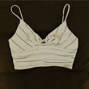 ASTR the label linen crop top